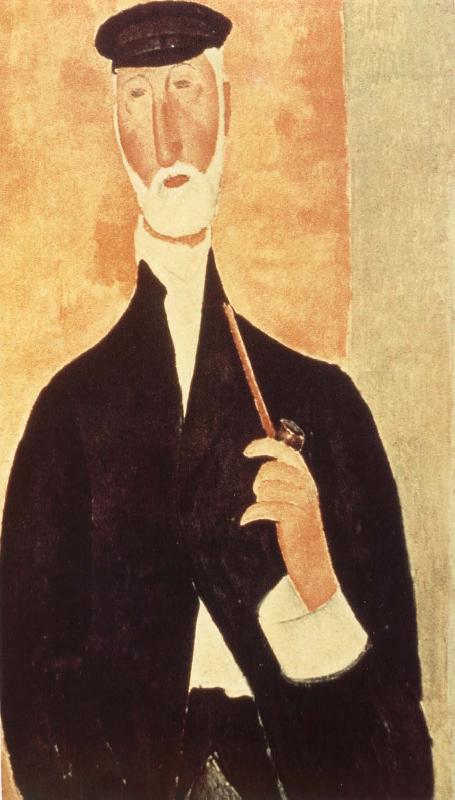 Amedeo Modigliani Man with Pipe